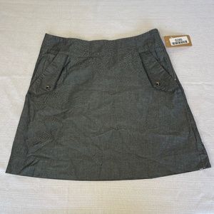 Novara Women's Size Medium Gray Cotton Skirt #0286